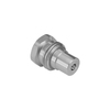 Screw-to-connect coupling with poppet valve male tip QRC-HH-10-M-G06-B-W3AA